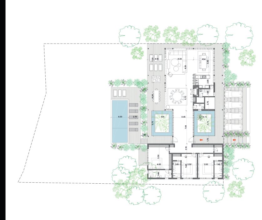 Tipología B · Planta baja, 480 m²